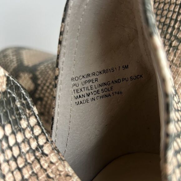 New Steve Madden Rookie Natural Snake Booties size 7.5 - Picture 4 of 8